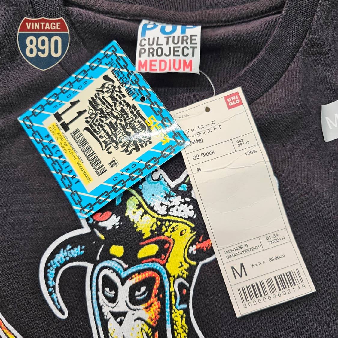 [M] UNIQLO 유니클로 JPN POP VTG 반팔티 상품이미지5