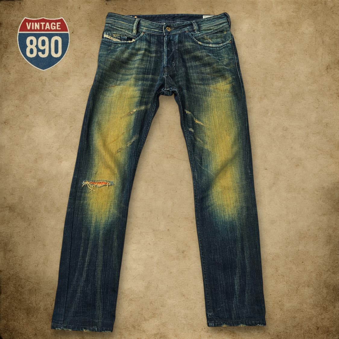 [28] Diesel 디젤 포이악 데님 팬츠 청바지 상품이미지1