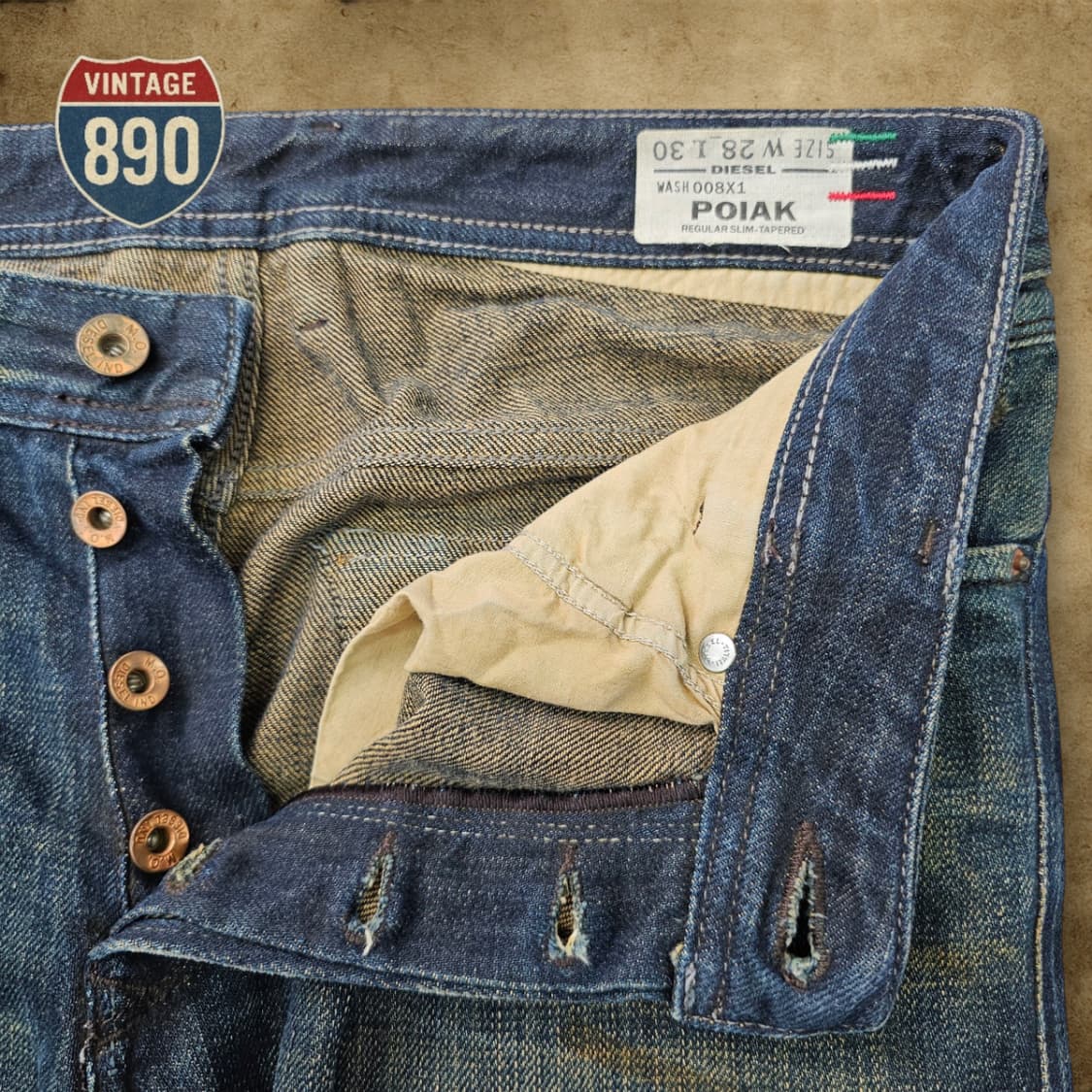 [28] Diesel 디젤 포이악 데님 팬츠 청바지 상품이미지5