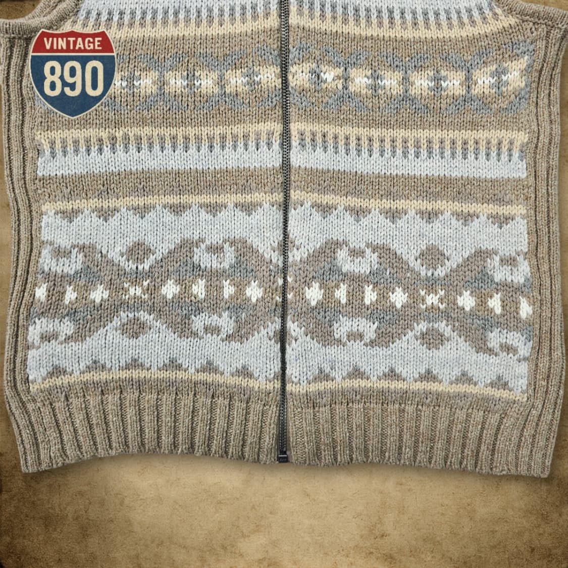 [S] LAUREN 폴로랄프로렌 그린라벨 노르딕 니트 집업조끼 상품이미지3