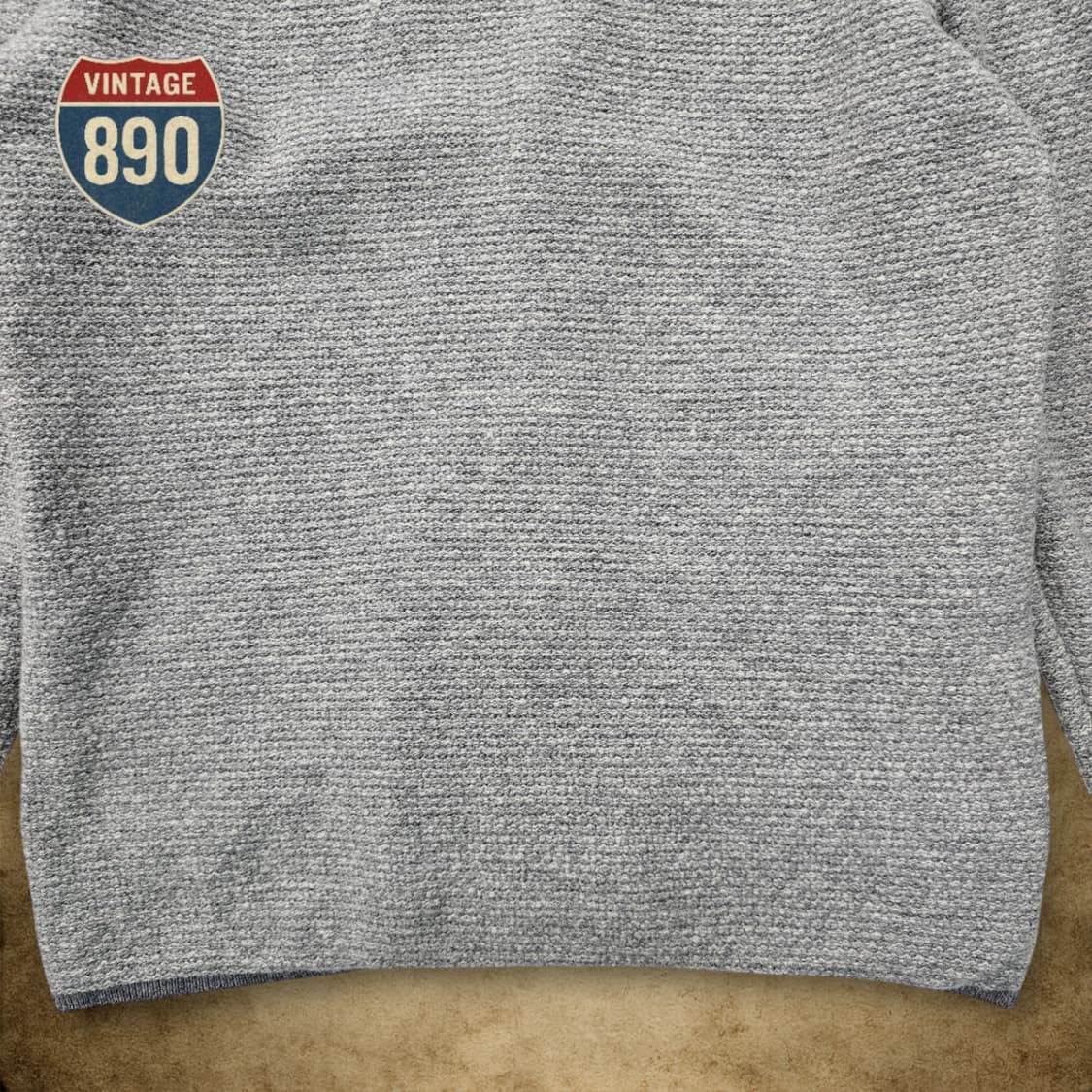 [100] 커스텀멜로우 gray 투버튼 울 니트 젠틀가디건 상품이미지8