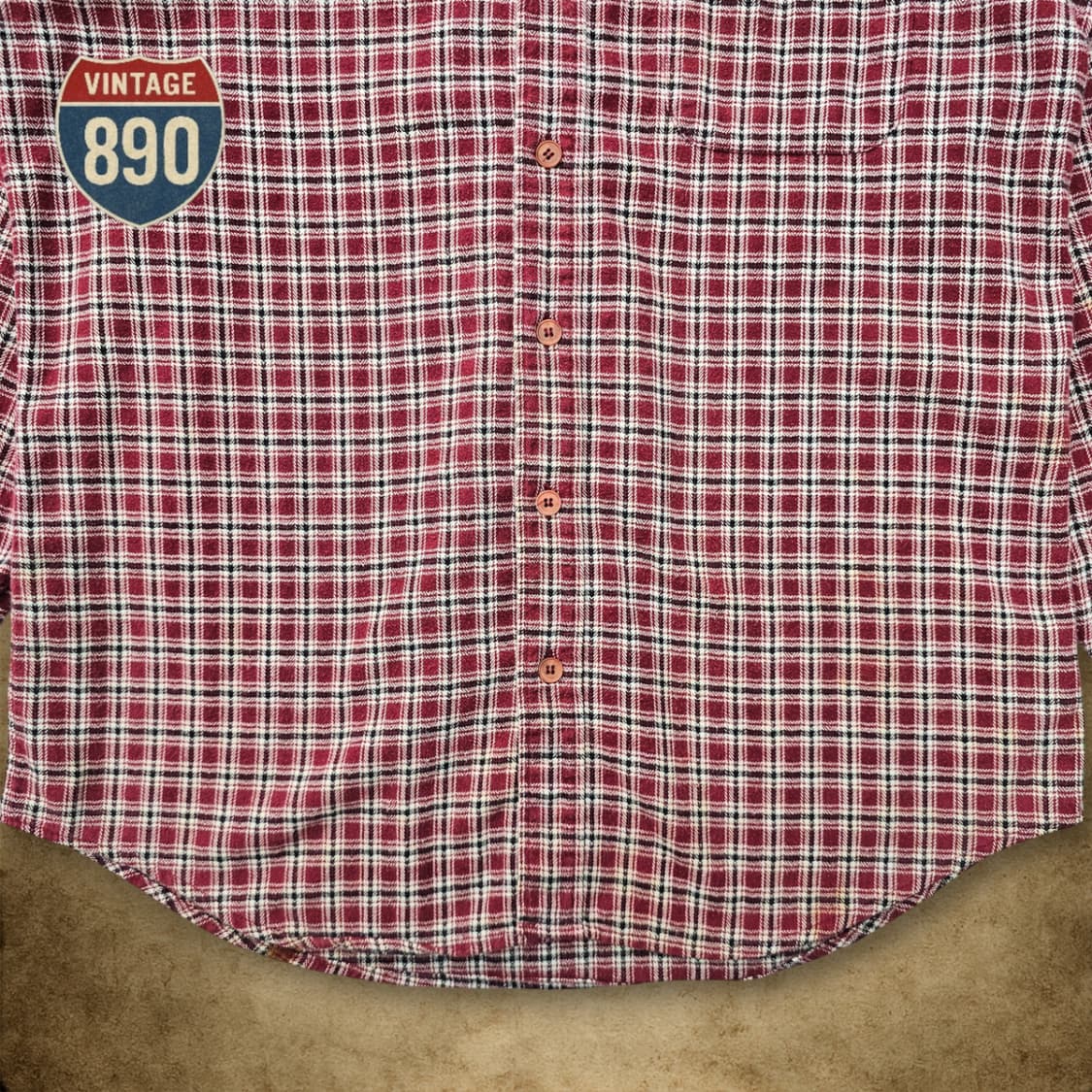 [95] 90S VTG 미시간스포츠 플란넬 체크 셔츠 상품이미지3