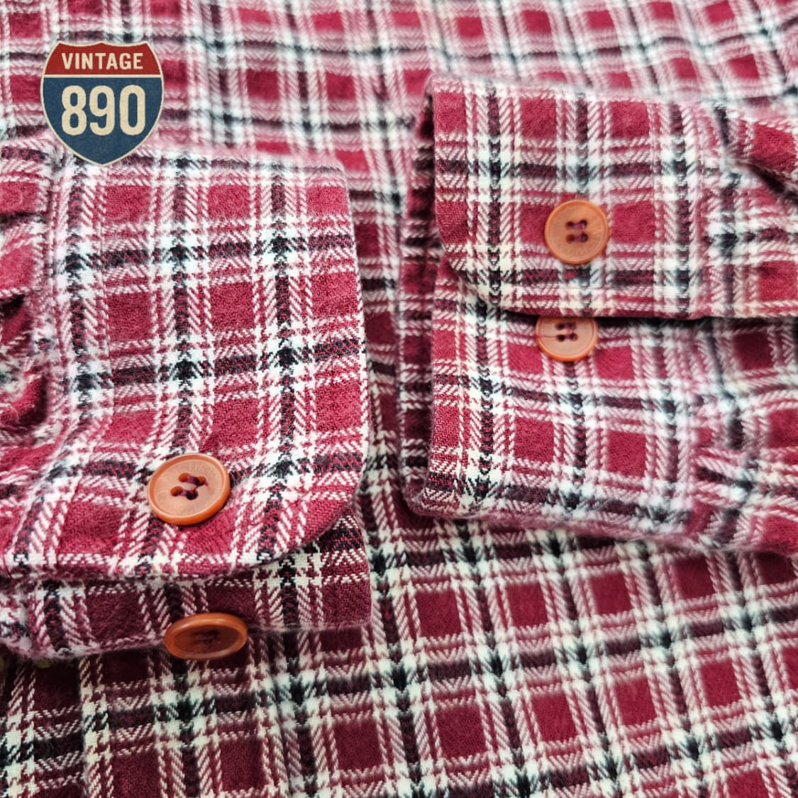 [95] 90S VTG 미시간스포츠 플란넬 체크 셔츠 상품이미지6