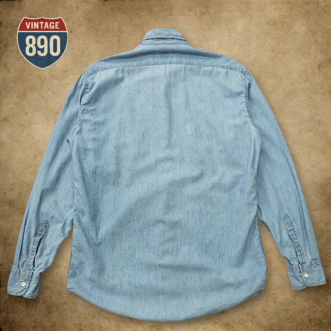 [M] ASPESI 아스페시 워시드 샴브레이 워크 셔츠 상품이미지6