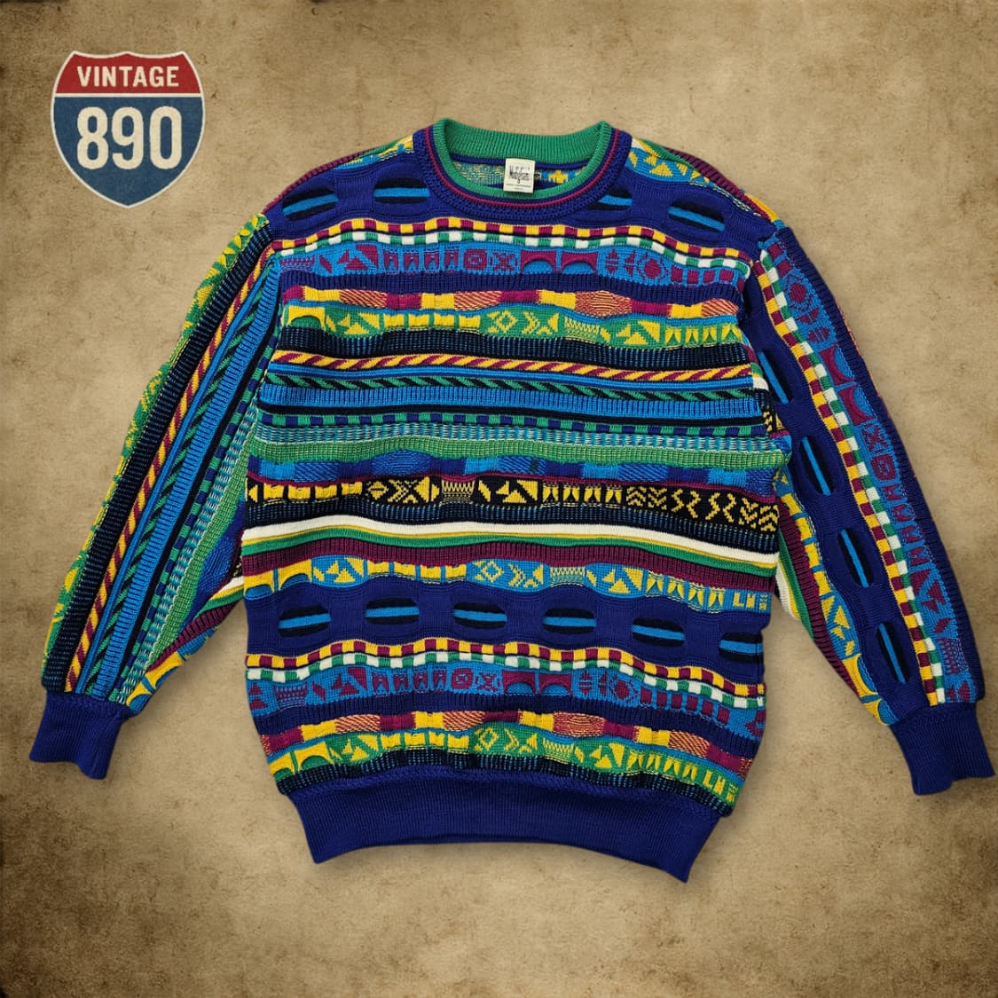 [L] MODIGLIANI 90S 이태리 입체 케이블니트 상품이미지1