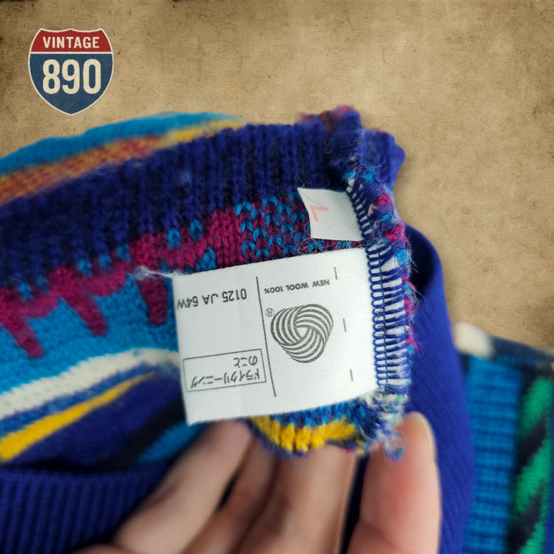 [L] MODIGLIANI 90S 이태리 입체 케이블니트 상품이미지10