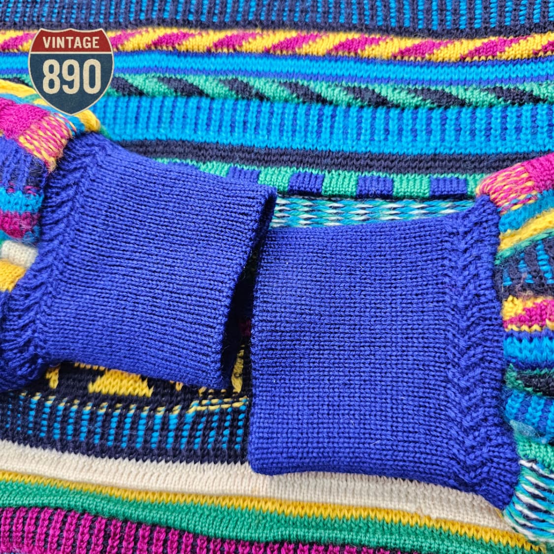 [L] MODIGLIANI 90S 이태리 입체 케이블니트 상품이미지4