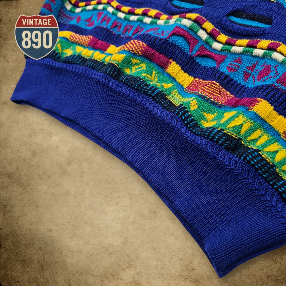 [L] MODIGLIANI 90S 이태리 입체 케이블니트 상품이미지6