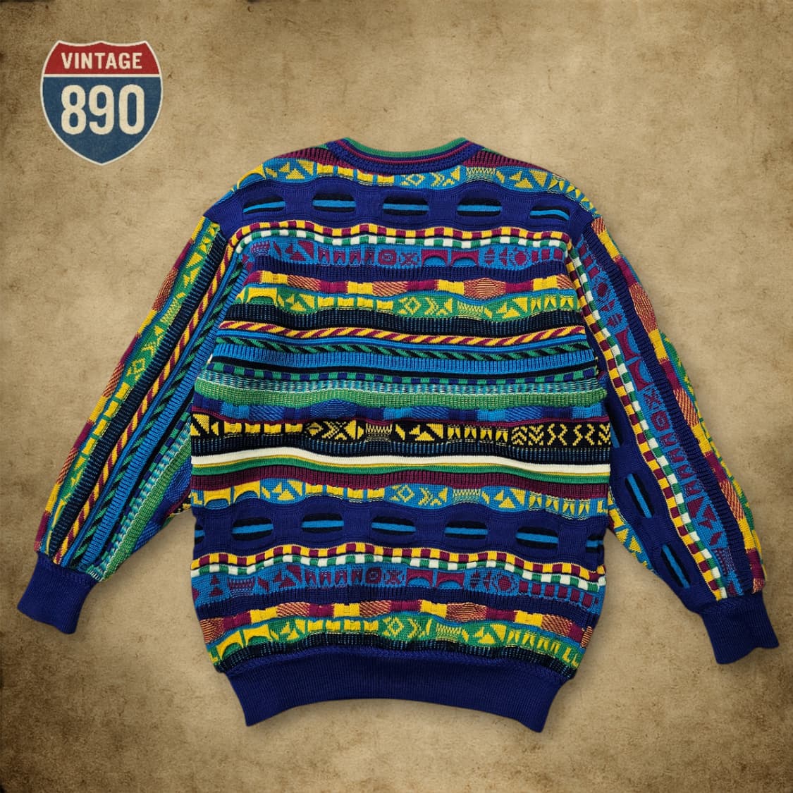 [L] MODIGLIANI 90S 이태리 입체 케이블니트 상품이미지7