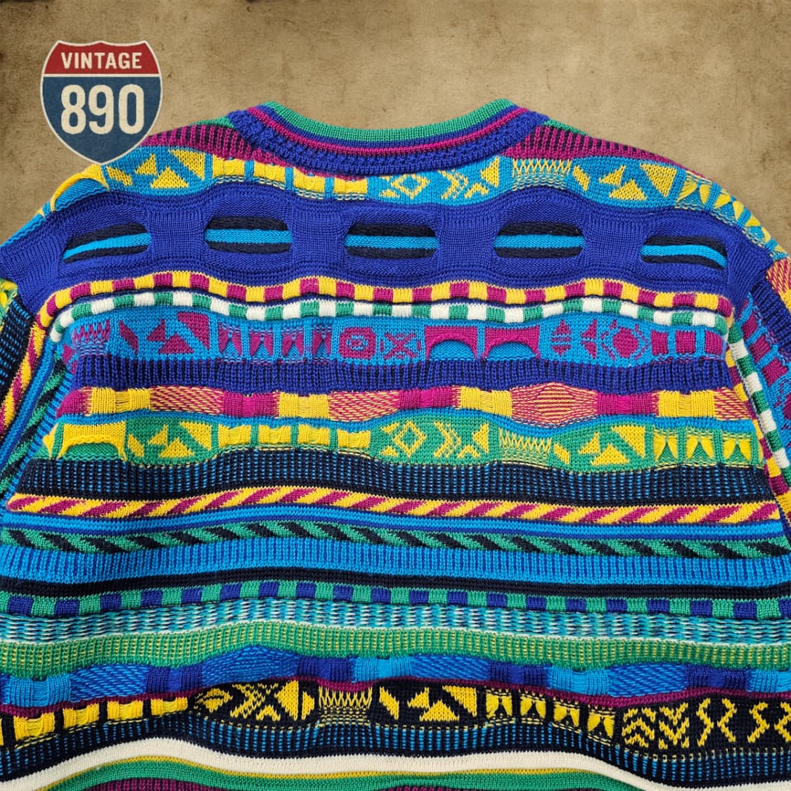 [L] MODIGLIANI 90S 이태리 입체 케이블니트 상품이미지8