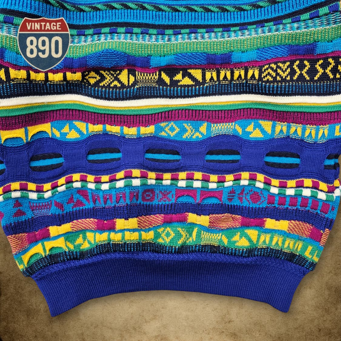 [L] MODIGLIANI 90S 이태리 입체 케이블니트 상품이미지9