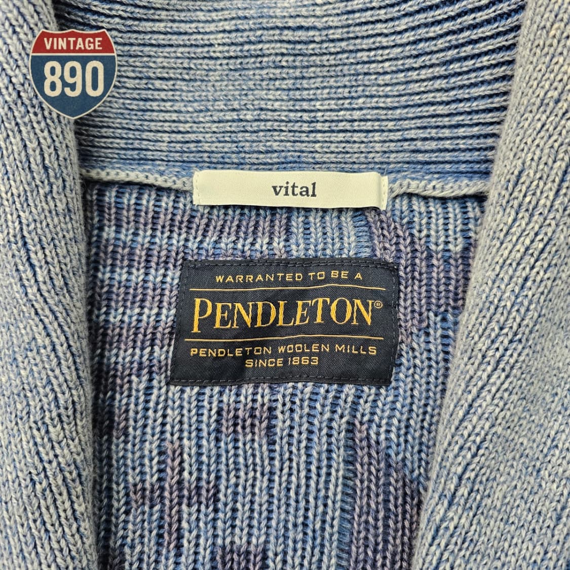 [M] 새제품 PENDLETON 펜들턴 숄카라 니트 가디건 상품이미지4