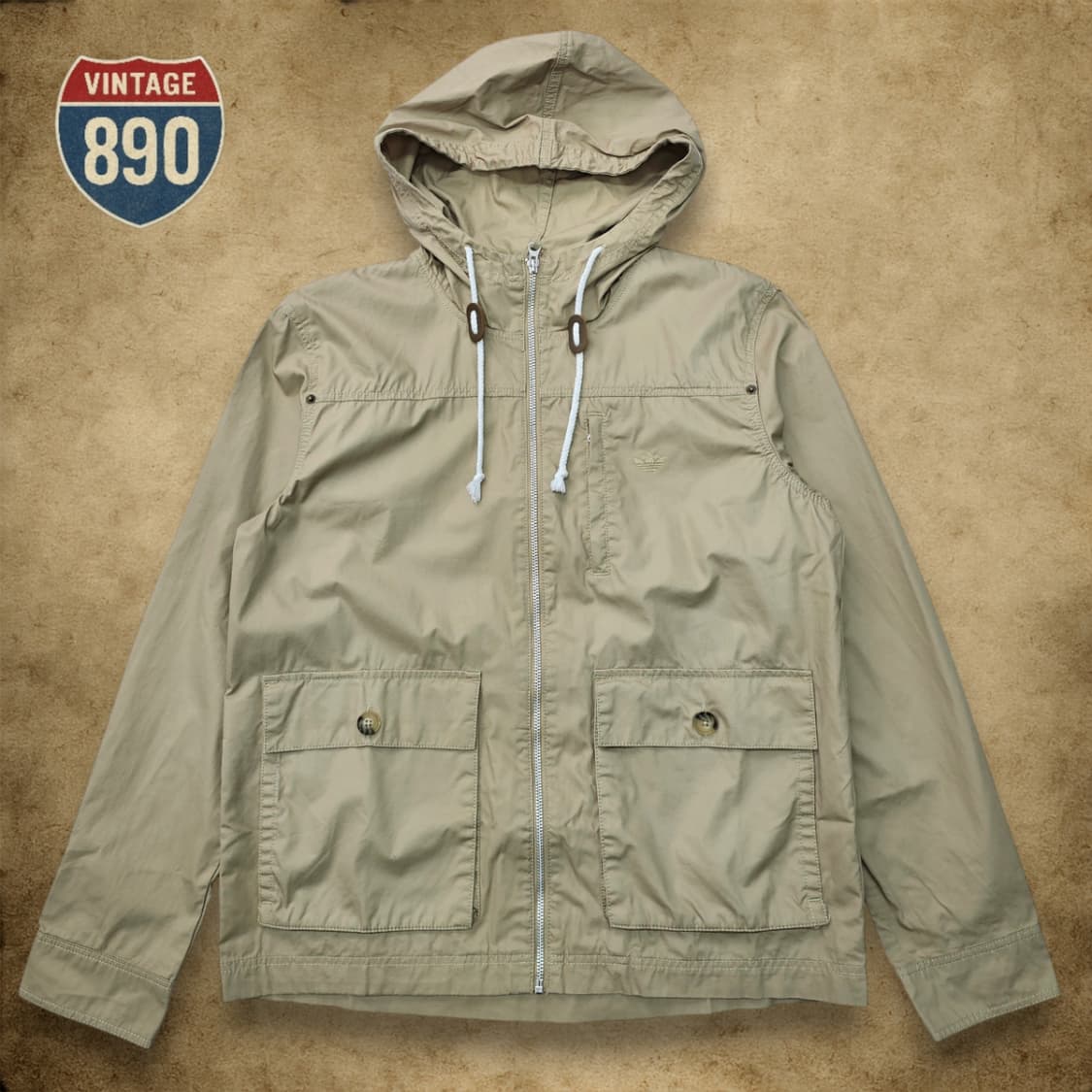 [100] ADIDAS 아디다스 오리지날 라이트코트 사파리 자켓 상품이미지1