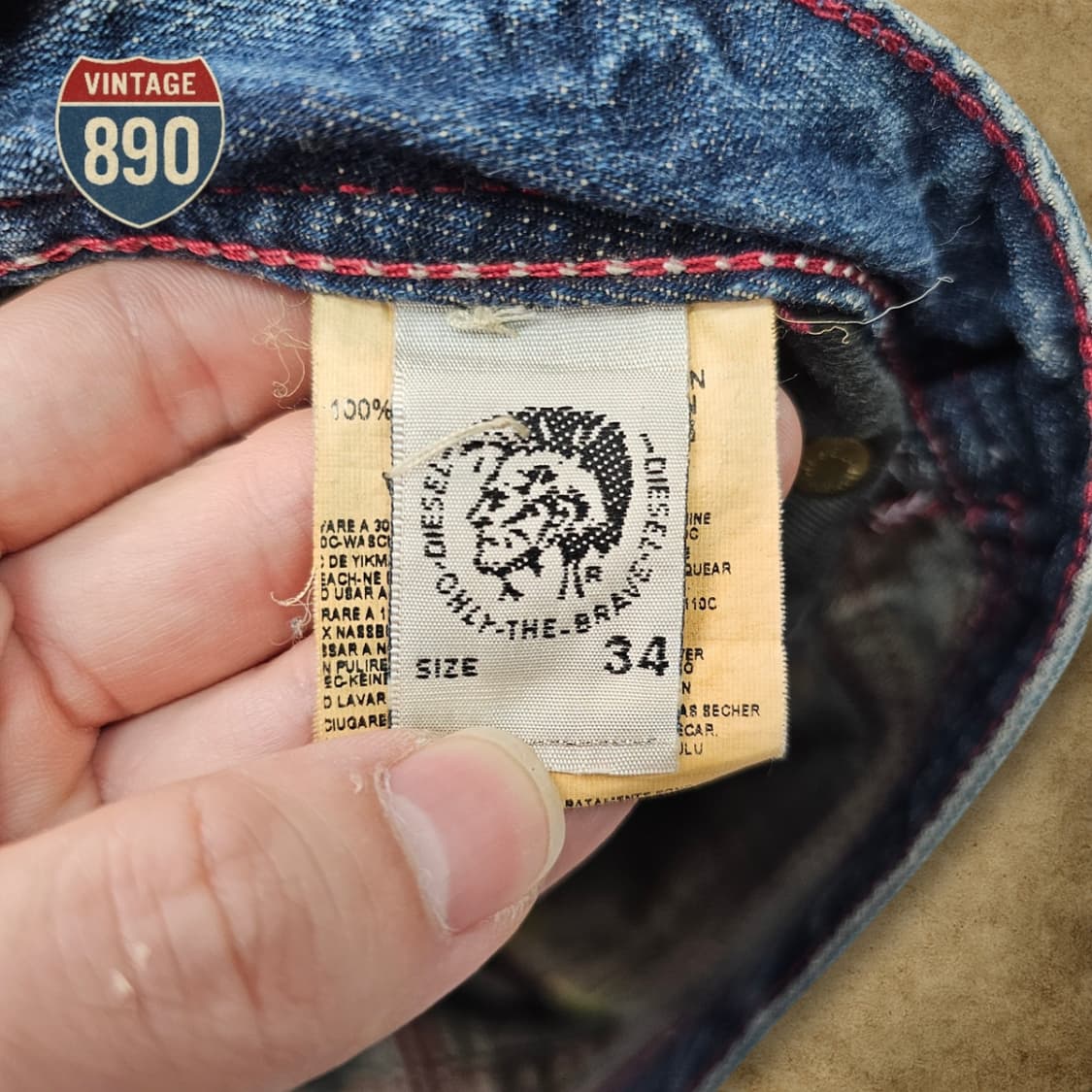 [34] DIESEL 디젤 야릭 빈티지 데님 청바지 상품이미지10