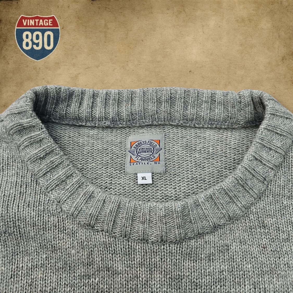 [XL] EBBETFIELD 이벳필드 성조기 니트 티셔츠 상품이미지5