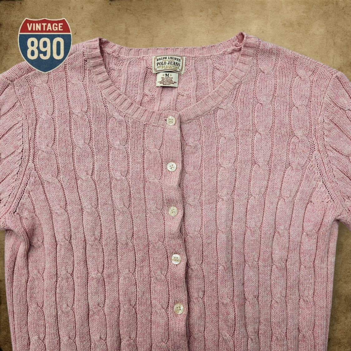 [M] POLO Ralph Lauren 폴로 꽈배기 니트 가디건 상품이미지2