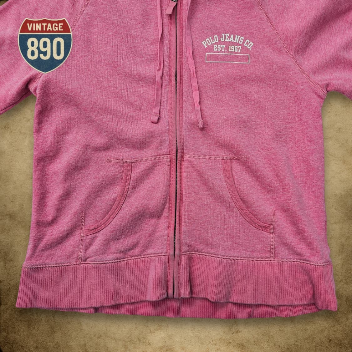 [M] POLO Ralph Lauren 폴로 핑크 집업 후드 상품이미지3