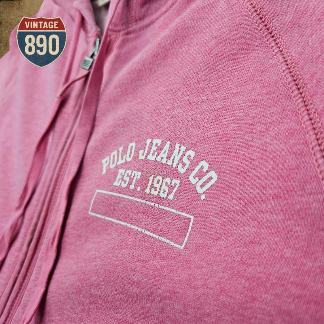 [M] POLO Ralph Lauren 폴로 핑크 집업 후드 상품이미지5