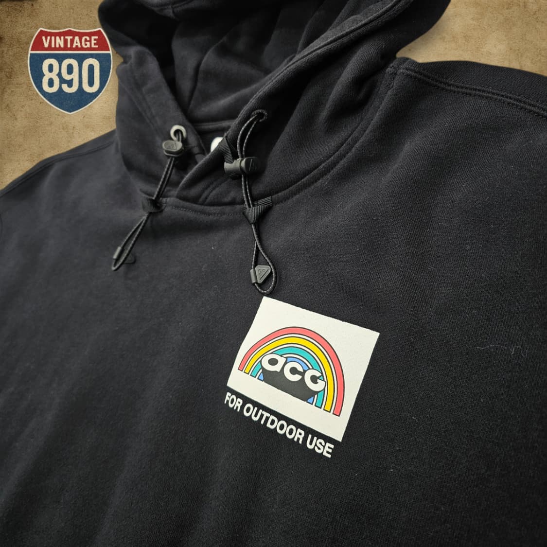 [XL] NIKE 나이키 ACG 그래픽 풀오버 기모 후드티 상품이미지4