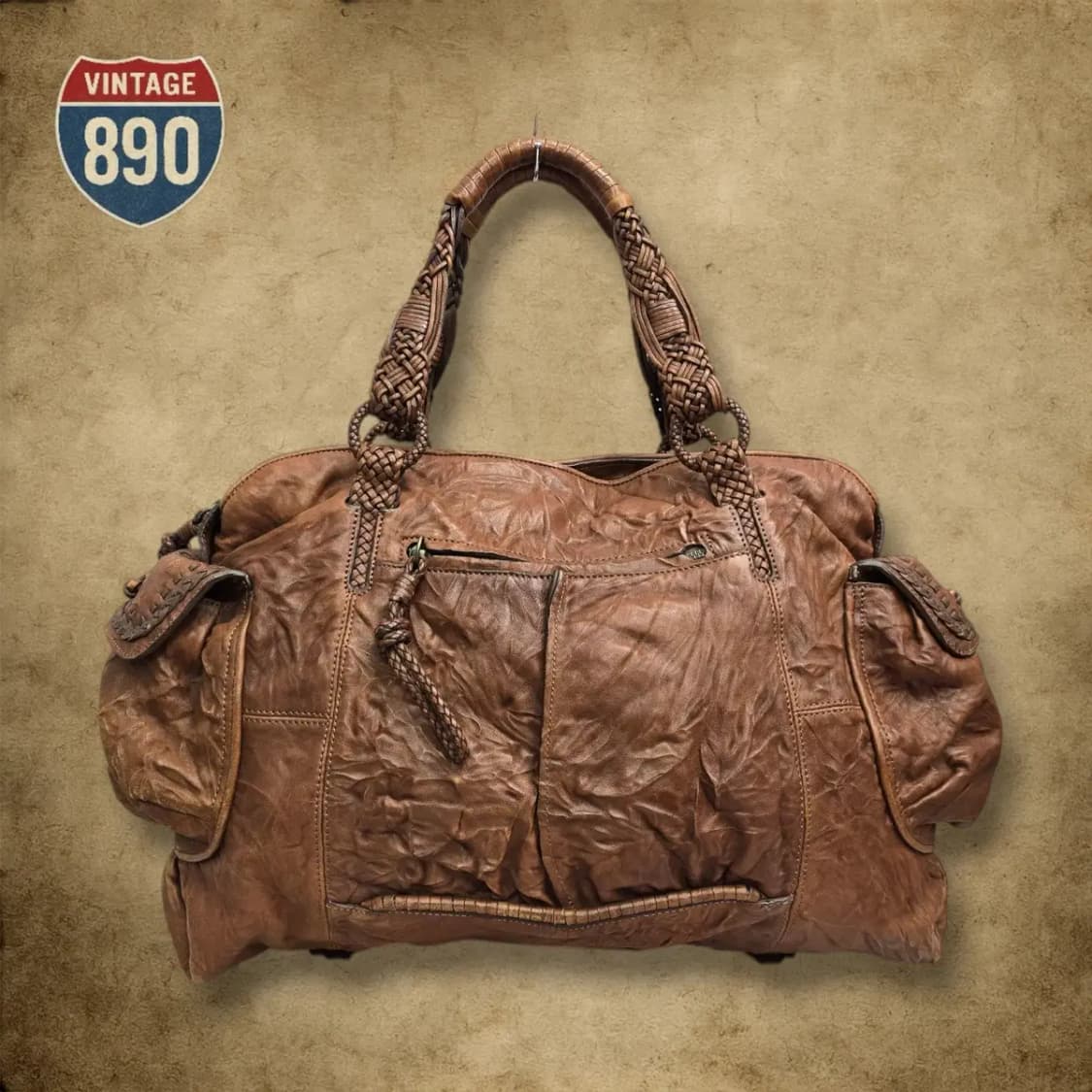 pannelli italiaa pelle 이탈리아 위빙 보스톤백 상품이미지3