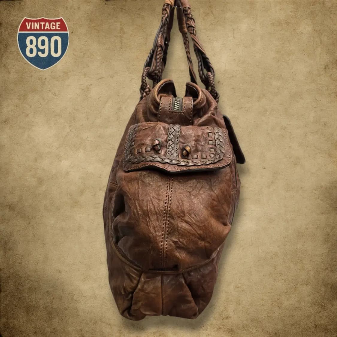 pannelli italiaa pelle 이탈리아 위빙 보스톤백 상품이미지4