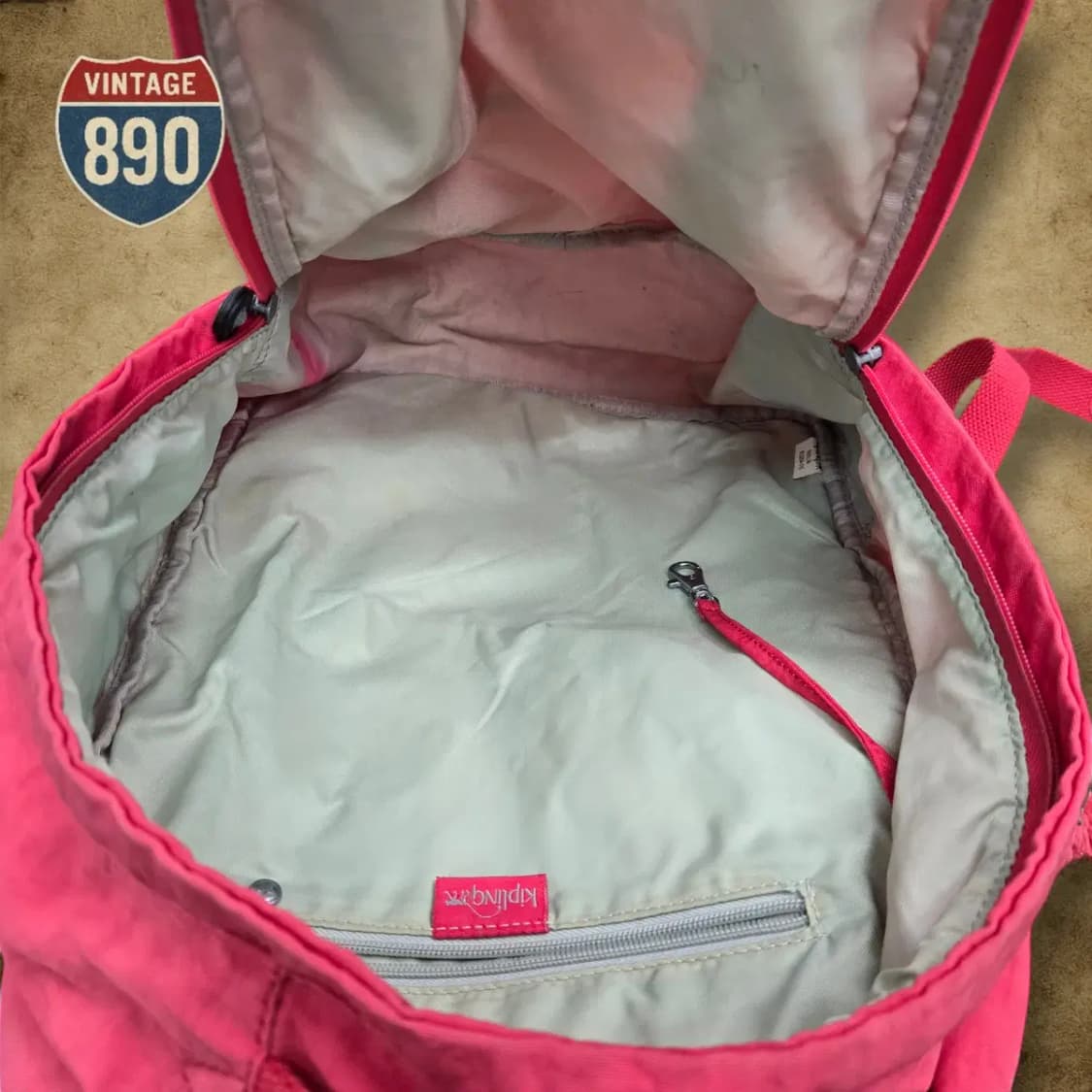 KIPLING 키플링 y2k 핑크 백팩 상품이미지8