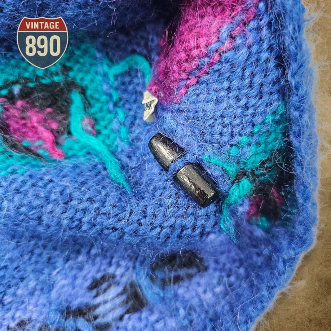 [L] LL Bean 엘엘빈 80s VTG 모헤어 더플 가디건 상품이미지6