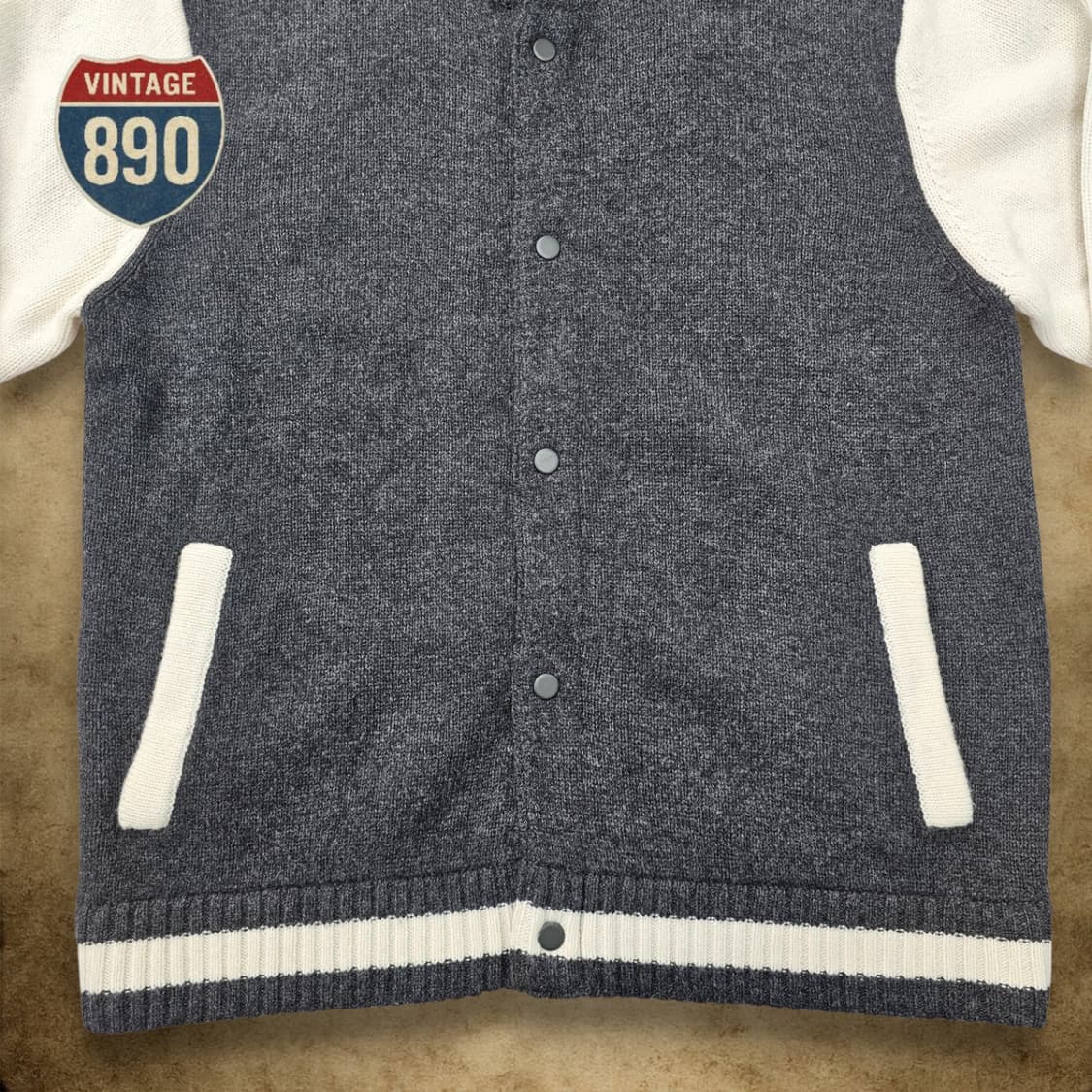 [100] epigram 에피그램 바시티 니트 가디건 자켓 상품이미지3