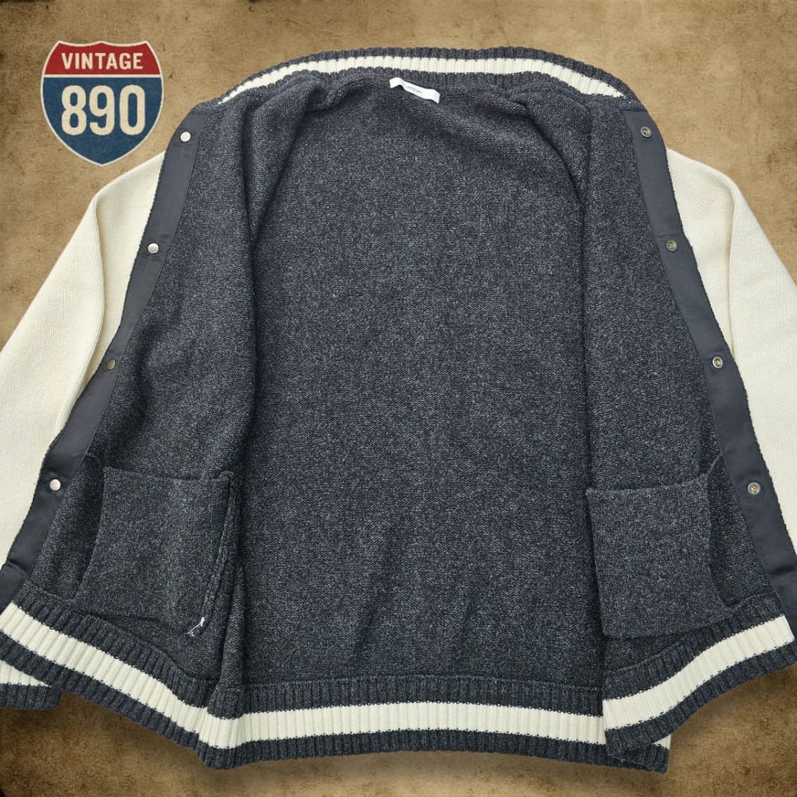 [100] epigram 에피그램 바시티 니트 가디건 자켓 상품이미지4