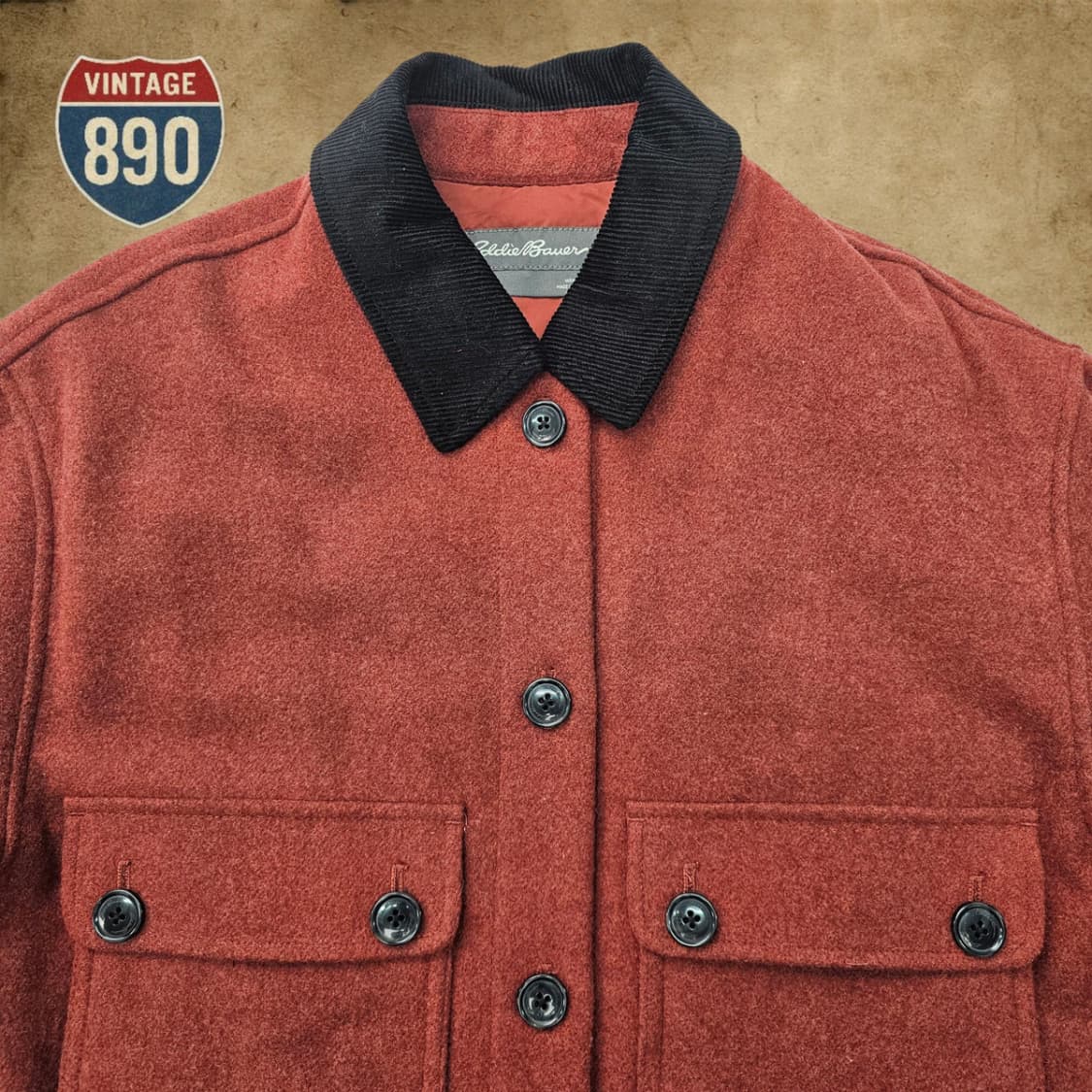 [M] Eddie Bauer 에디바우어 모직 패딩 자켓 상품이미지2