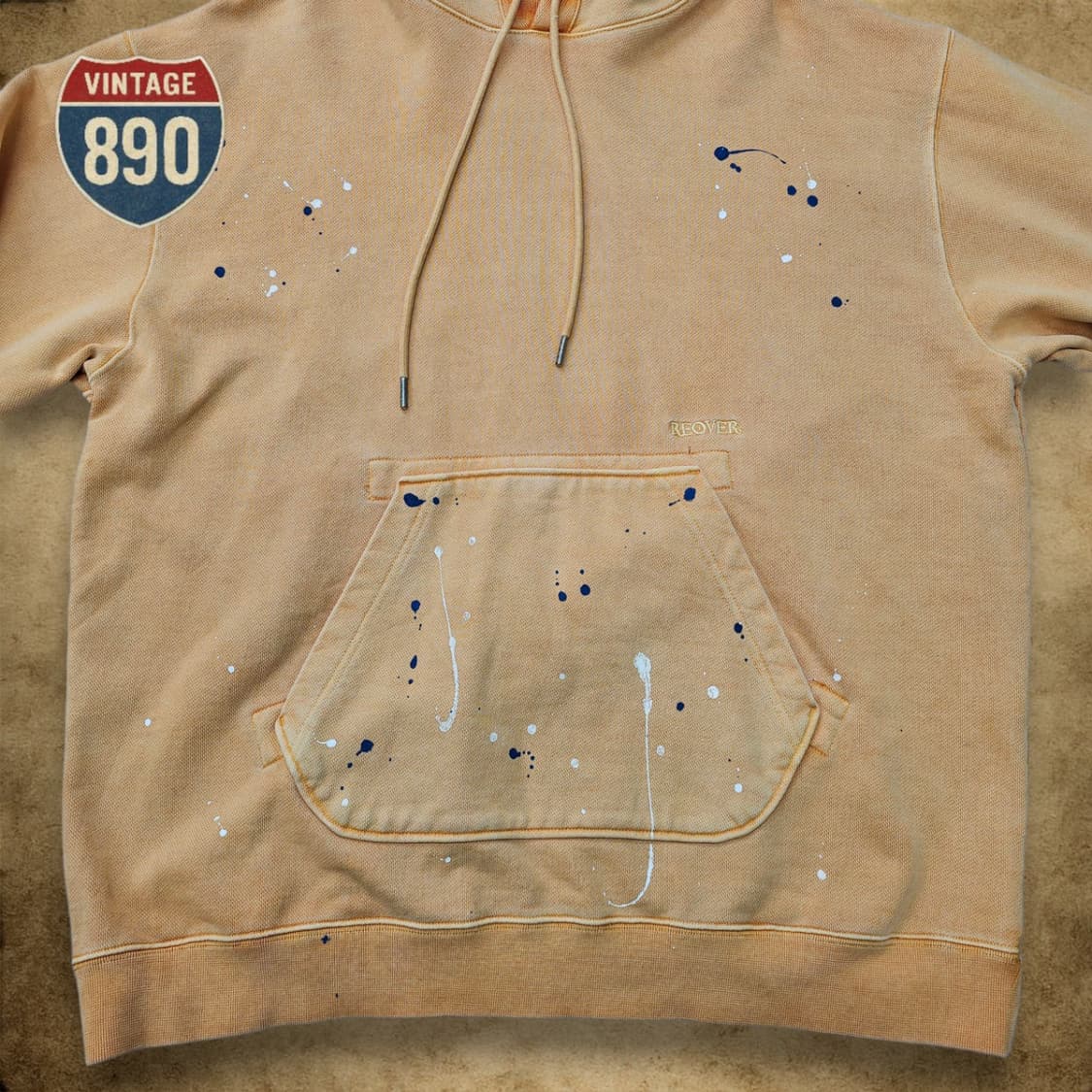 [XL] REOVER 리오버 페인팅 다이드 후드티 상품이미지3