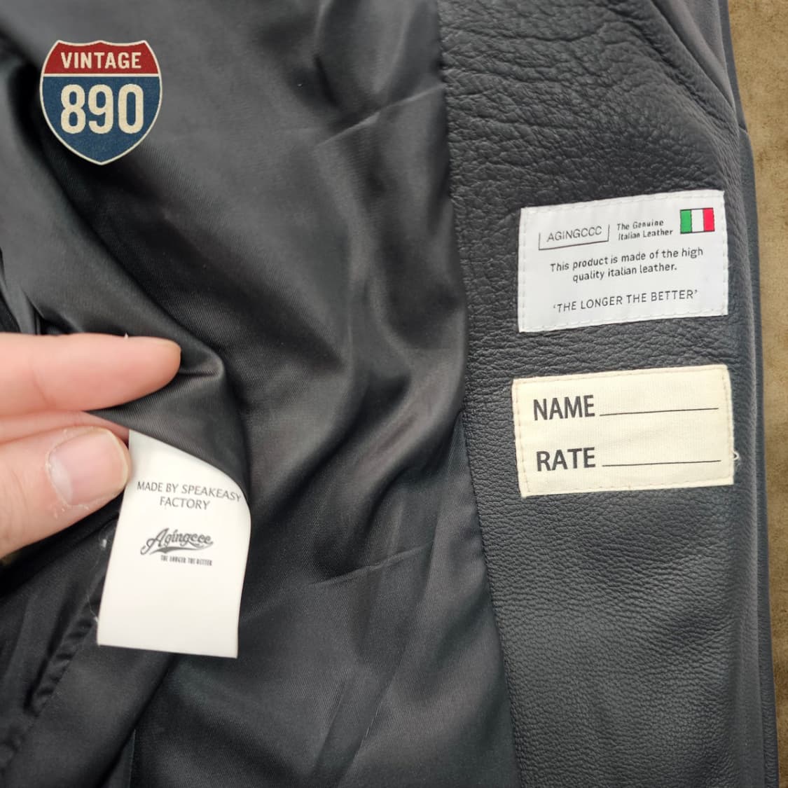 [M] AGING CCC 에이징CCC 양가죽 라이더자켓 상품이미지7