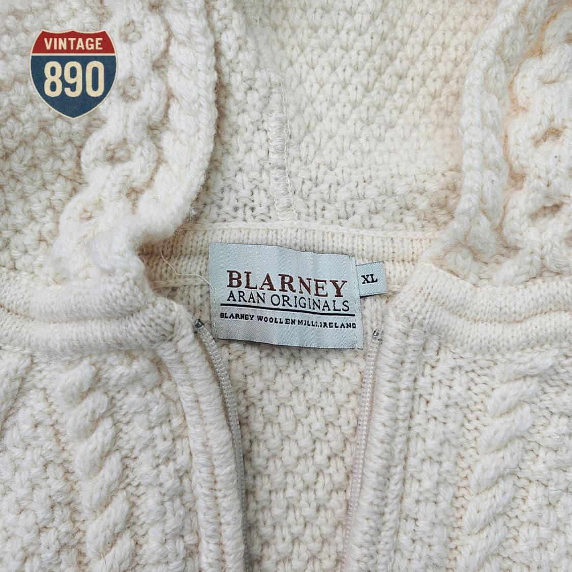 [XL] Blarney 블라니 울렌 밀즈 메리노 울 후드 집업 조끼 상품이미지5