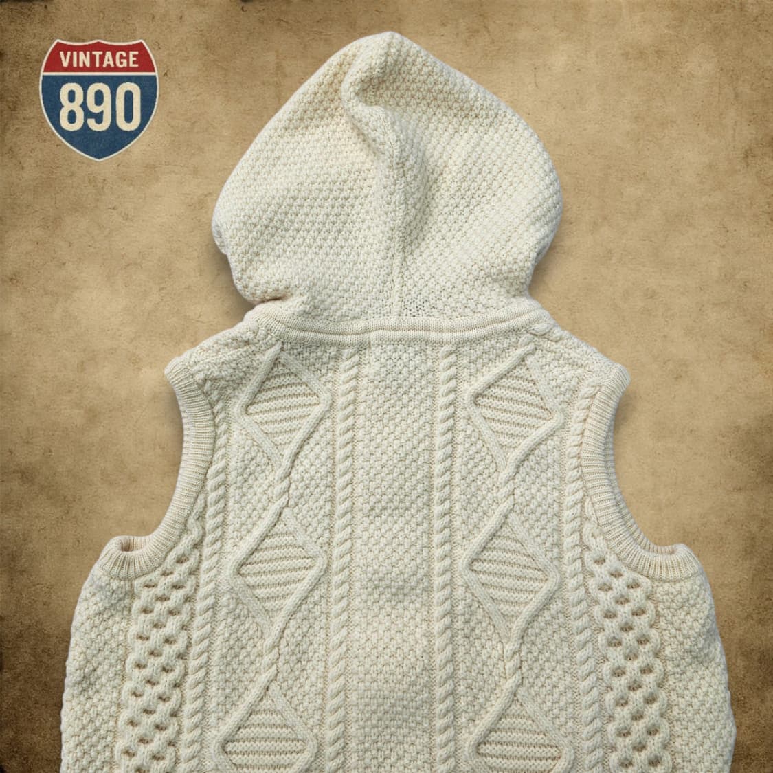 [XL] Blarney 블라니 울렌 밀즈 메리노 울 후드 집업 조끼 상품이미지8