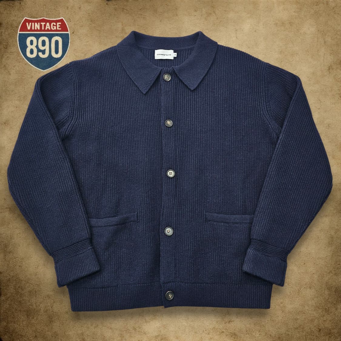 [M] espionage 에스피오나지 헤비웨이트 가디건 상품이미지1