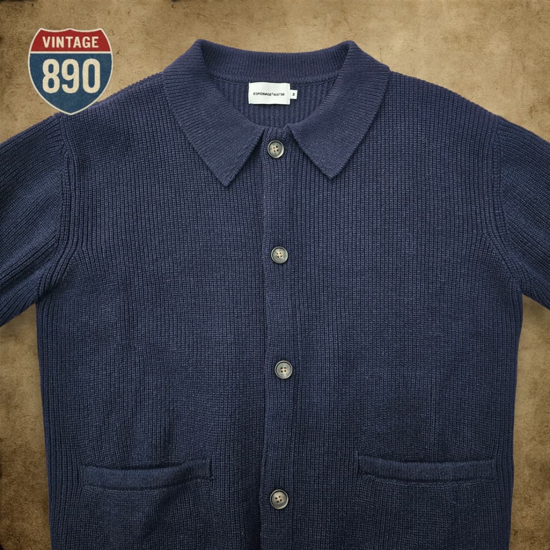 [M] espionage 에스피오나지 헤비웨이트 가디건 상품이미지2