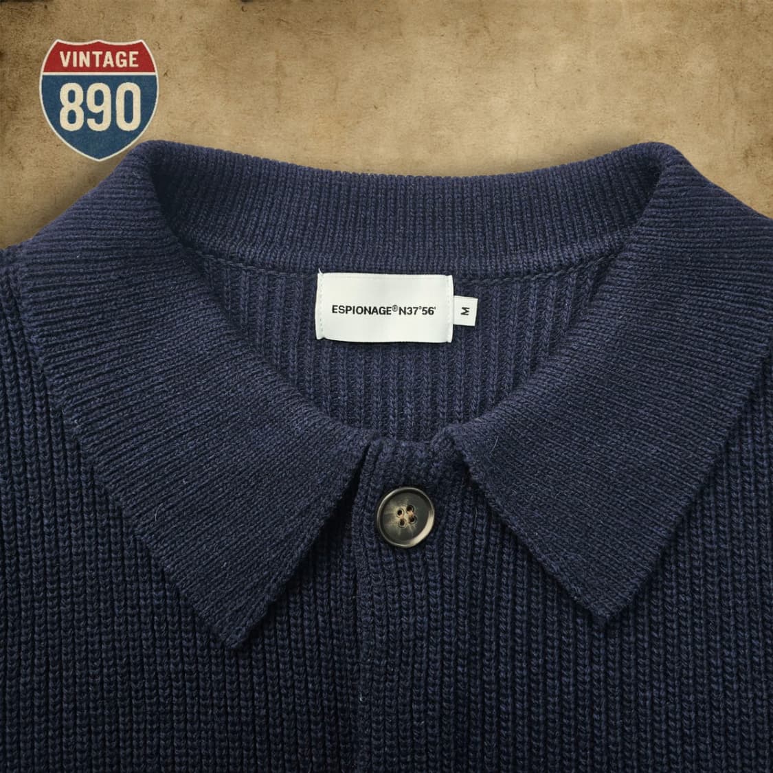 [M] espionage 에스피오나지 헤비웨이트 가디건 상품이미지5