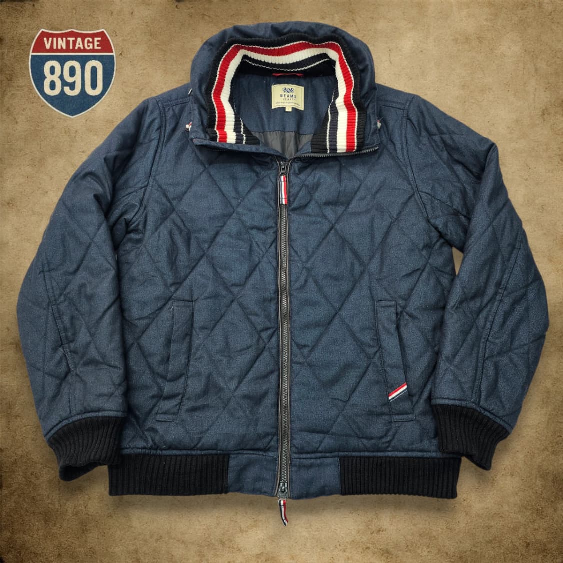 [L] BEAMS HEART 빔즈하트 퀼팅 자켓 상품이미지1