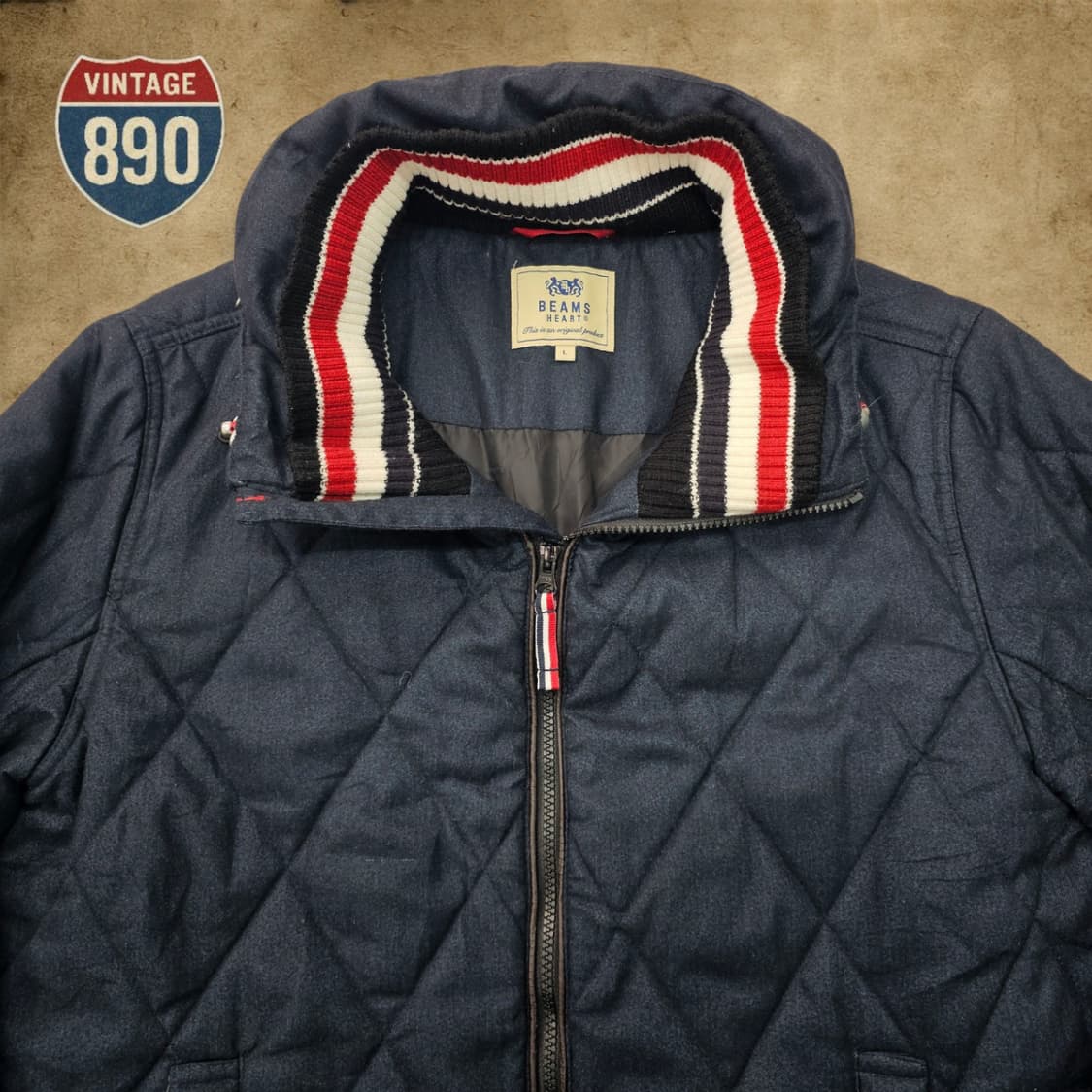 [L] BEAMS HEART 빔즈하트 퀼팅 자켓 상품이미지2