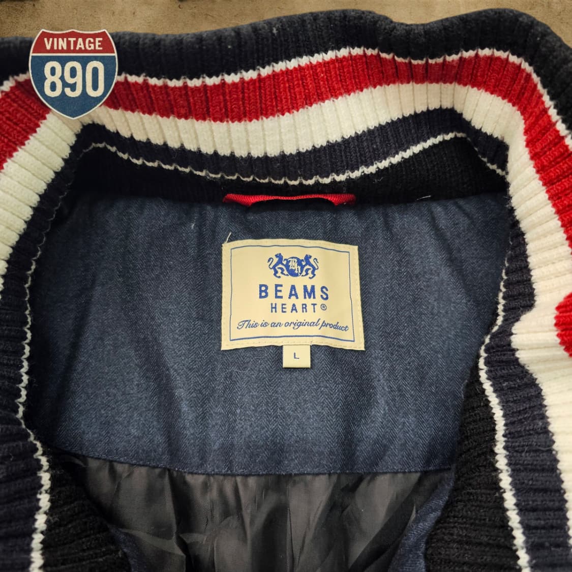 [L] BEAMS HEART 빔즈하트 퀼팅 자켓 상품이미지4