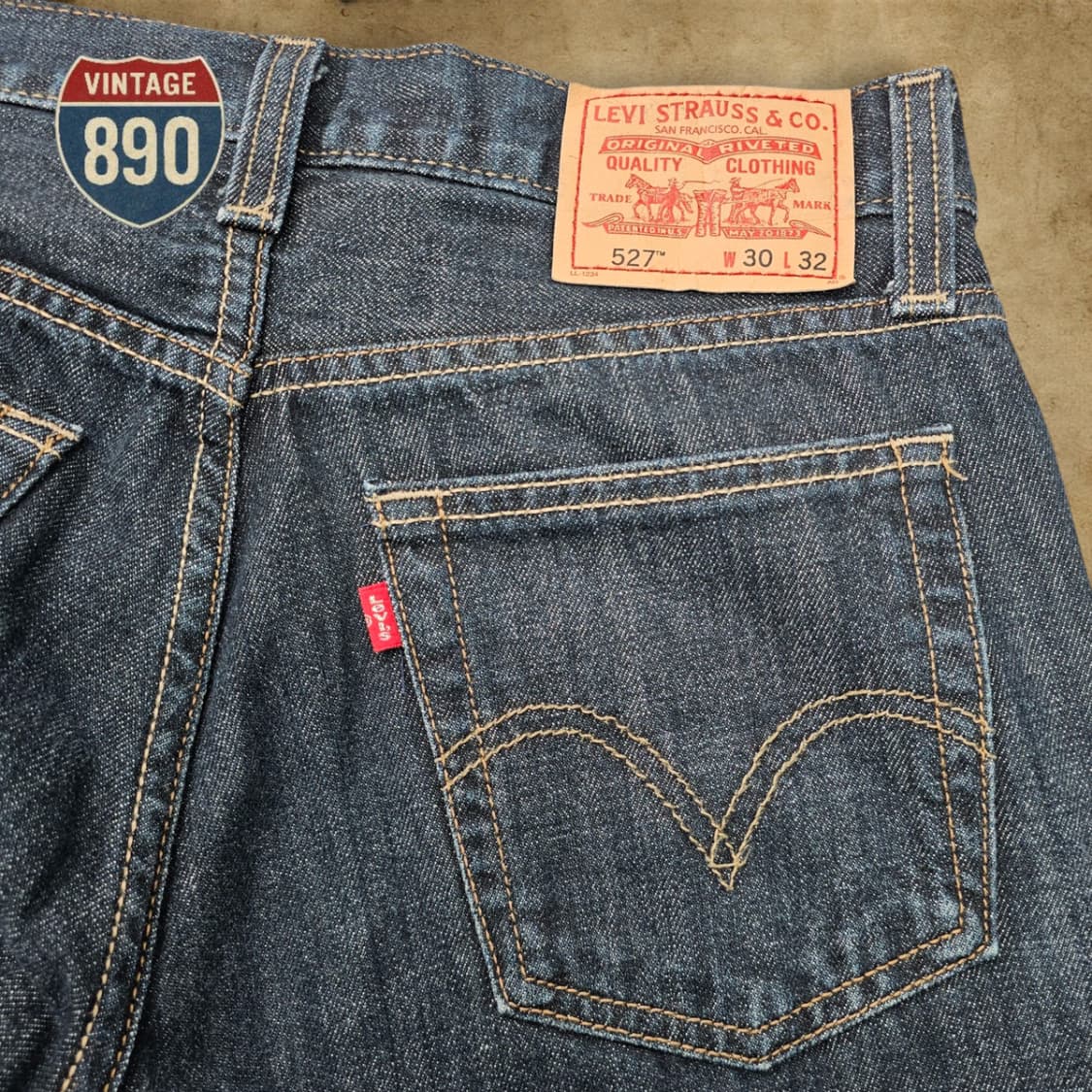 [30] Levi's 리바이스 527 로우 부츠컷 데님 청바지 상품이미지9