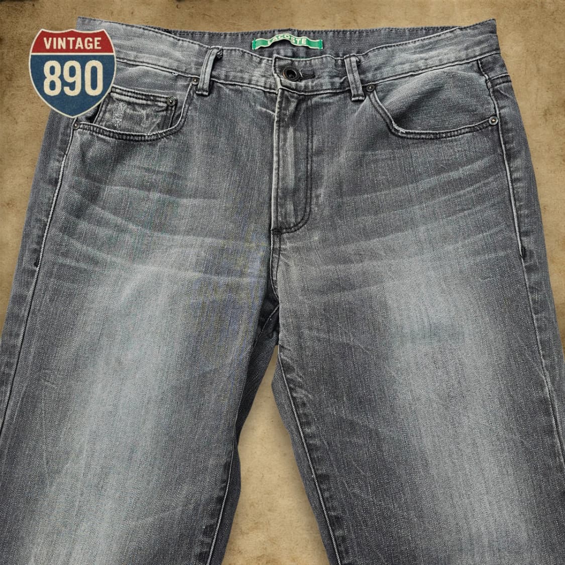 [32] LACOSTE 라코스테 그레이 데님 청바지 상품이미지2