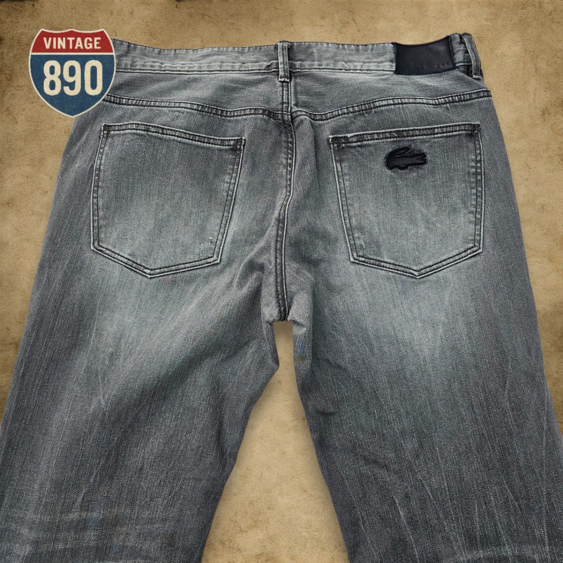 [32] LACOSTE 라코스테 그레이 데님 청바지 상품이미지7