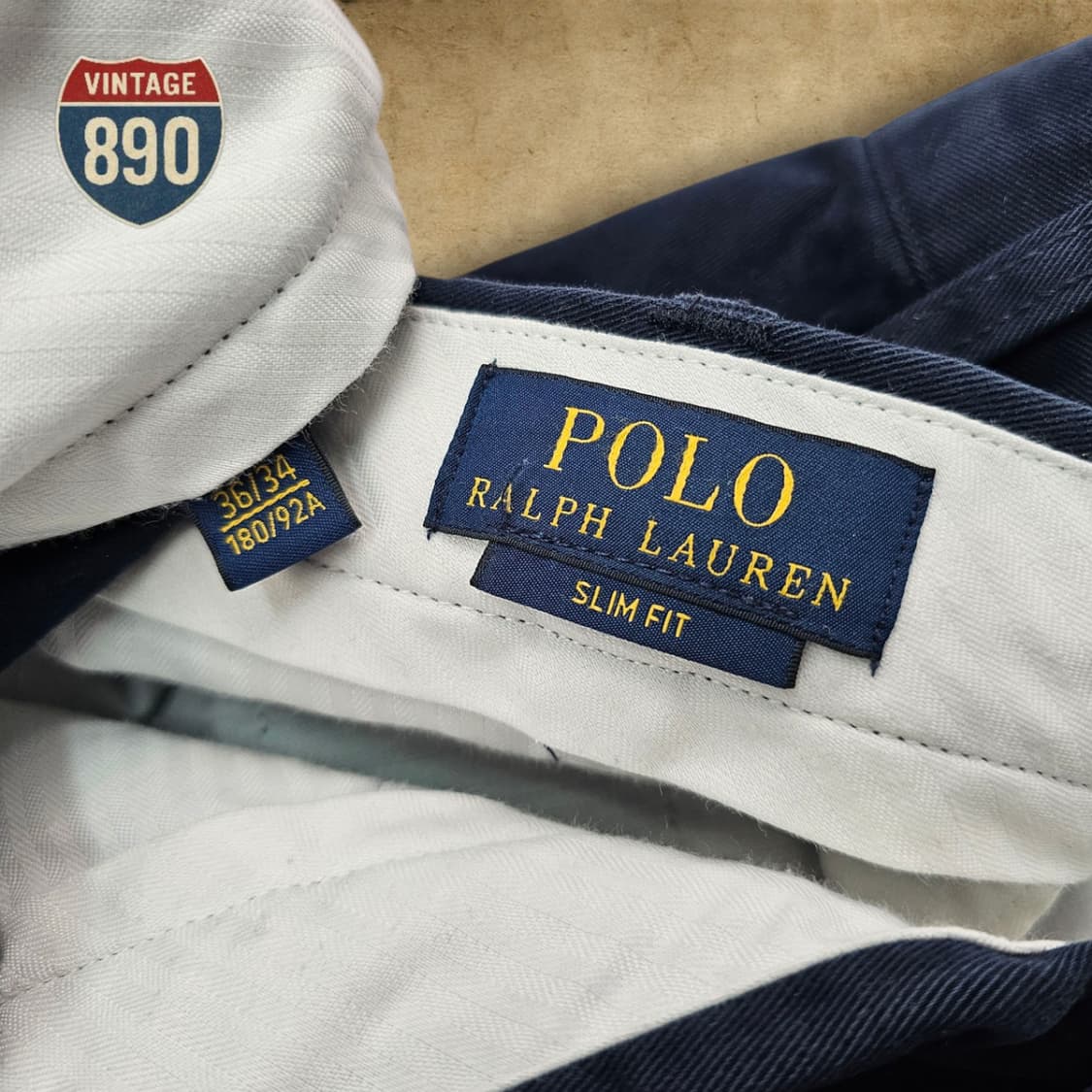 [36] POLO Ralph Lauren 폴로 랄프로렌 치노 팬츠 네이비 상품이미지6
