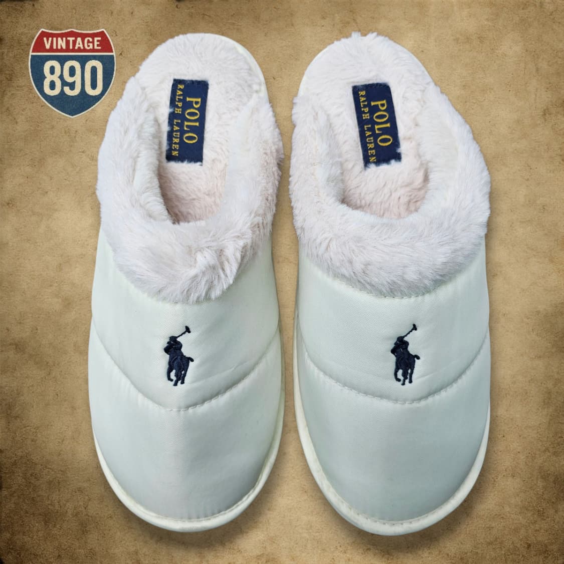 [230] POLO Ralph Lauren 폴로 케일리 포니 털 슬리퍼 상품이미지4