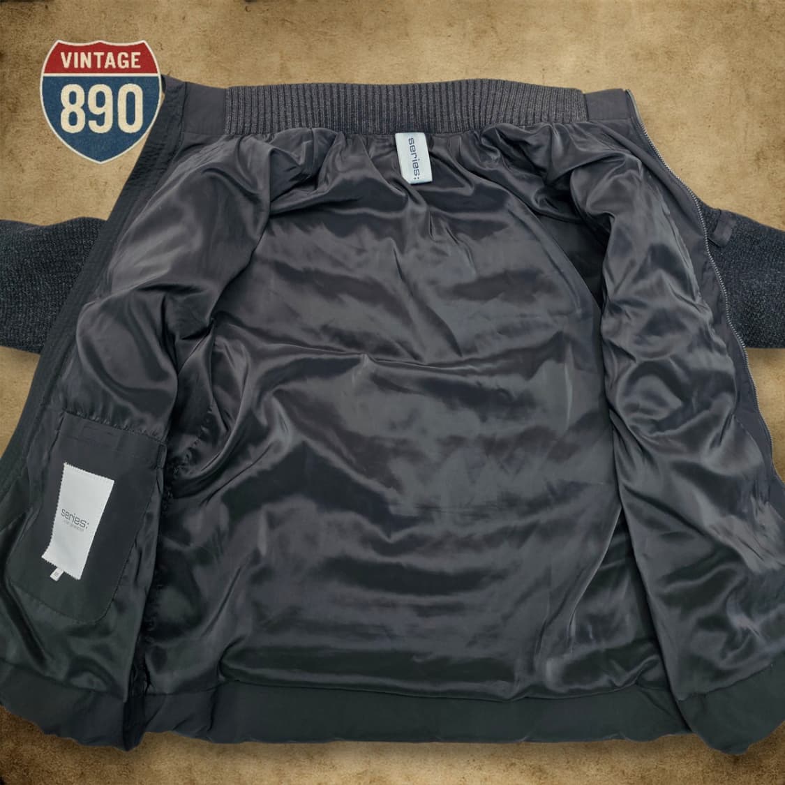 [105] series 시리즈 니트 패치 구스다운 점퍼 상품이미지5