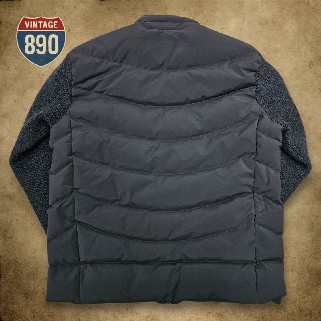 [105] series 시리즈 니트 패치 구스다운 점퍼 상품이미지8