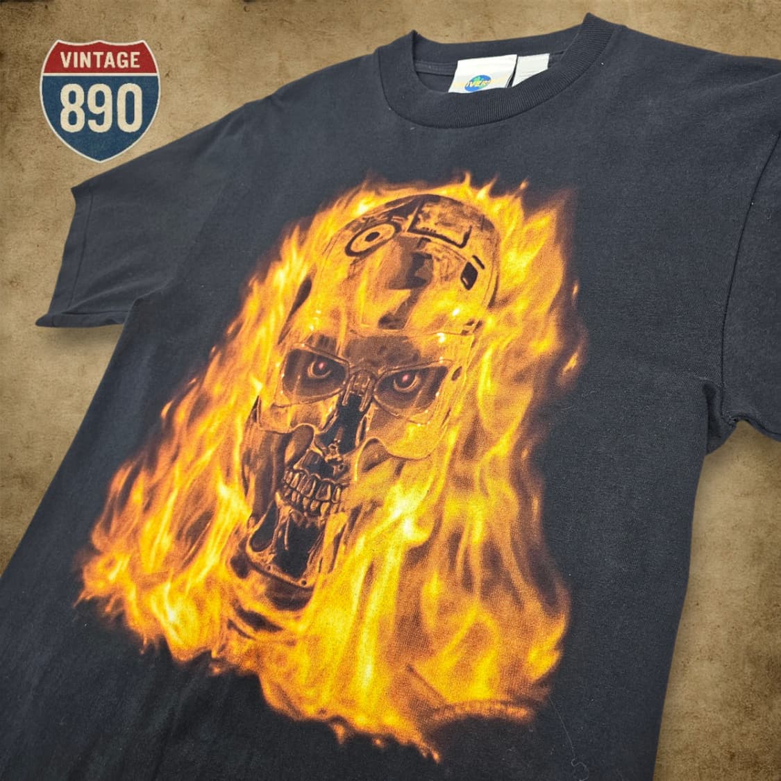 [M] UNIVERSAL 유니버설 VTG 90s 터미네이터 프로모 티셔츠 상품이미지4