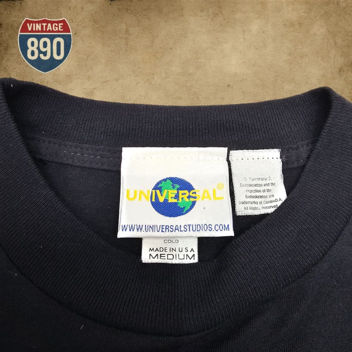 [M] UNIVERSAL 유니버설 VTG 90s 터미네이터 프로모 티셔츠 상품이미지5