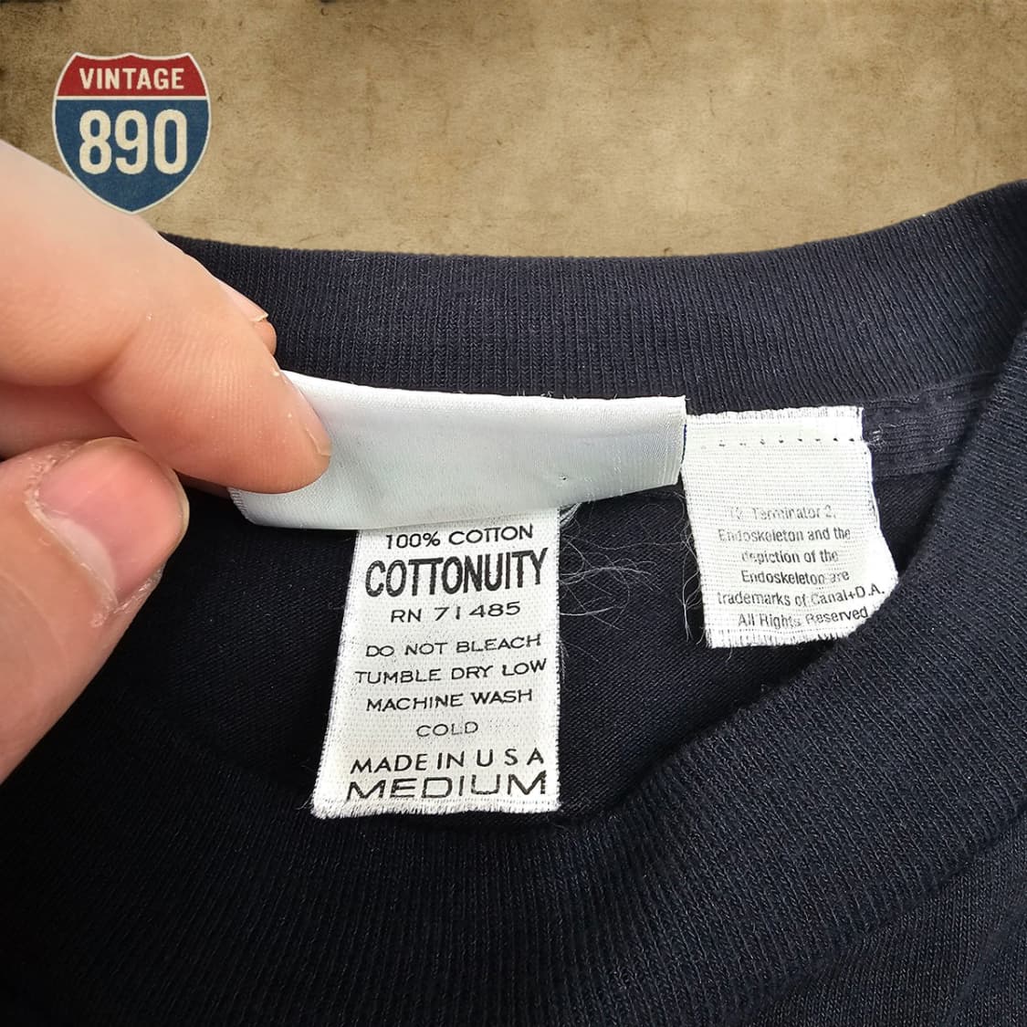 [M] UNIVERSAL 유니버설 VTG 90s 터미네이터 프로모 티셔츠 상품이미지6